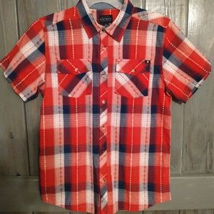 Lucky Brand Boys XL Western Plaid Shirt